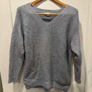 Cozy V-Neck Light Blue Sweater